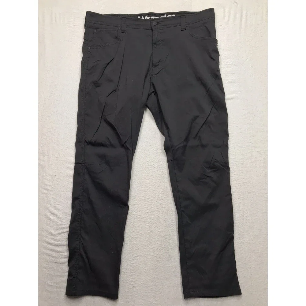 WRANGLER ATG Pants Men 38x30 Black All Terrain Gear Hiking Stretch Outdoor